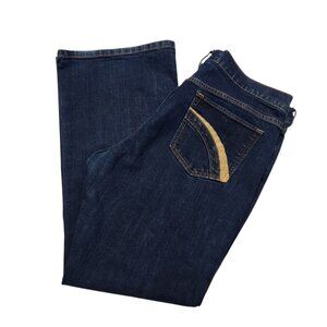 Womens Old Navy Diva Size 18 Regular Dark Wash Bootcut Flare Jeans 32" Inseam